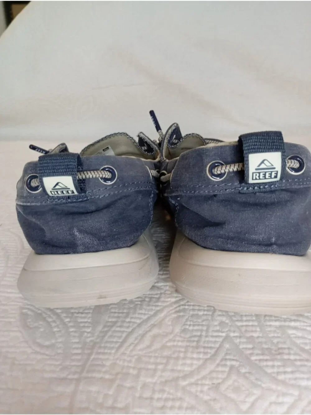 Reef Mens Swellular Pier Slip-On Boat Shoes In Navy Size 11 US